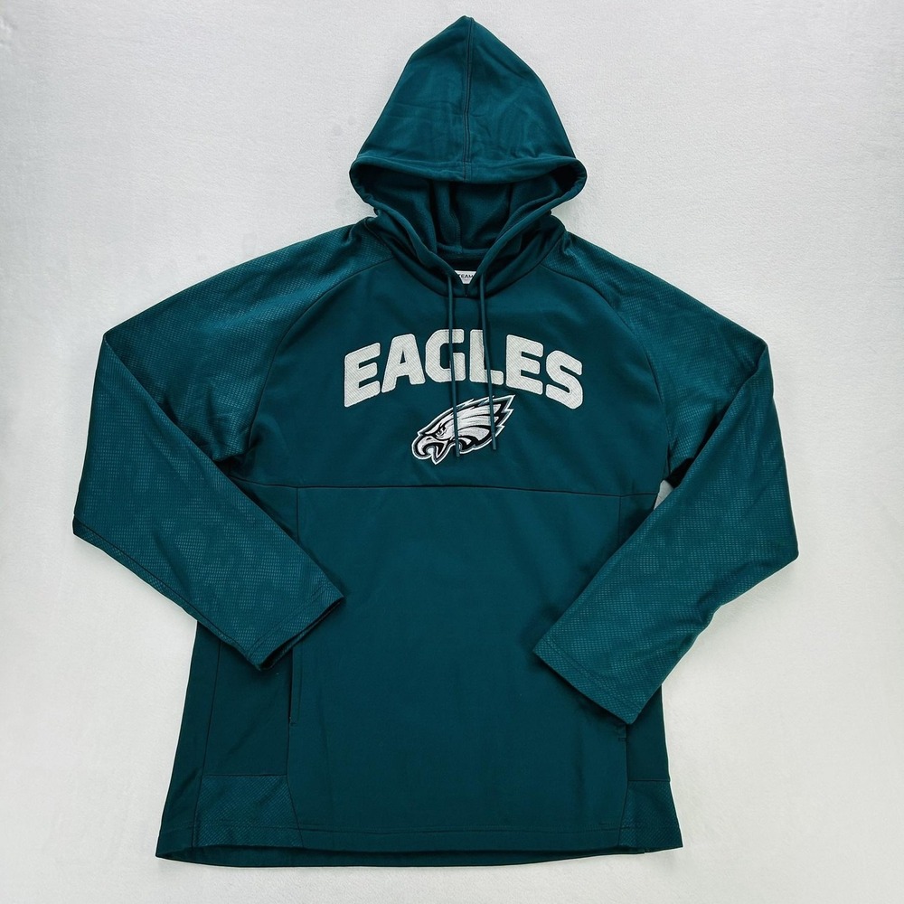 Philadelphia Eagles Hoodie Mens Large Green NFL Football NFL Team Apparel